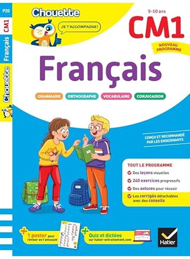 FRANCAIS CM1 - CAHIER DE SOUTIEN NOUVEAU PROGRAMME - LECONS ET EXERCICES CORRIGES