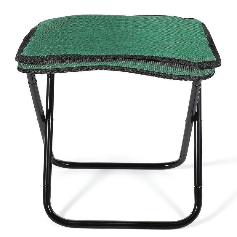 Aluminum Folding Stool Portable Compact Lightweight Seat for Camping Hiking Fishing - Image 2