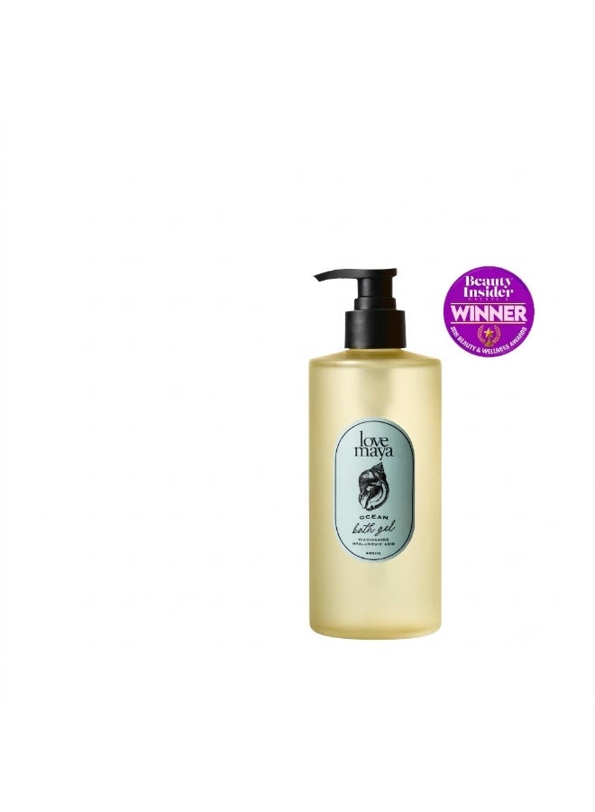 Love Maya Ocean Bath Gel with Hyaluronic Acid, 400ml - Image 1