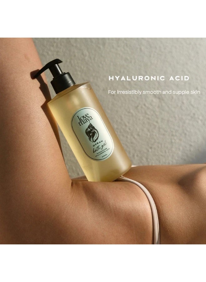 Love Maya Ocean Bath Gel with Hyaluronic Acid, 400ml - Image 3
