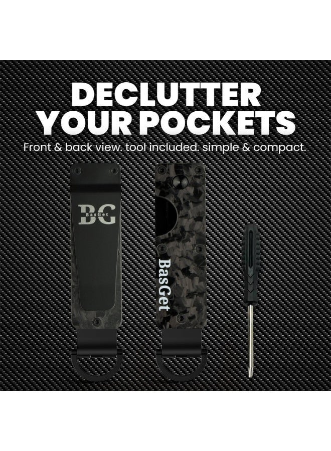 BasGet Real Carbon Fiber And Aluminum Key Holder - Image 5