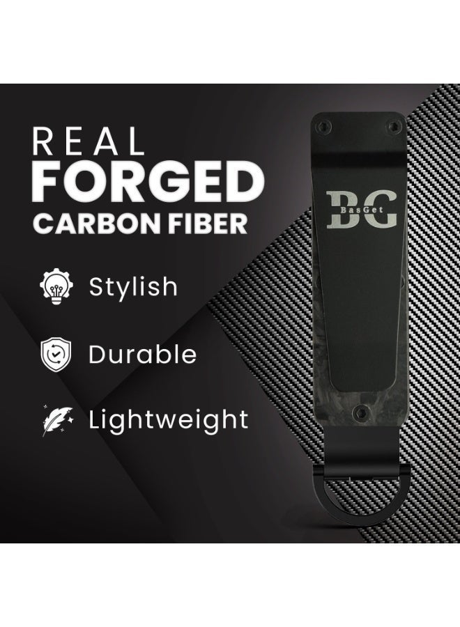 BasGet Real Carbon Fiber And Aluminum Key Holder - Image 3