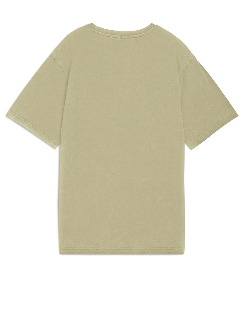 بوما Elevated Essentials Acid Wash Women's Tee