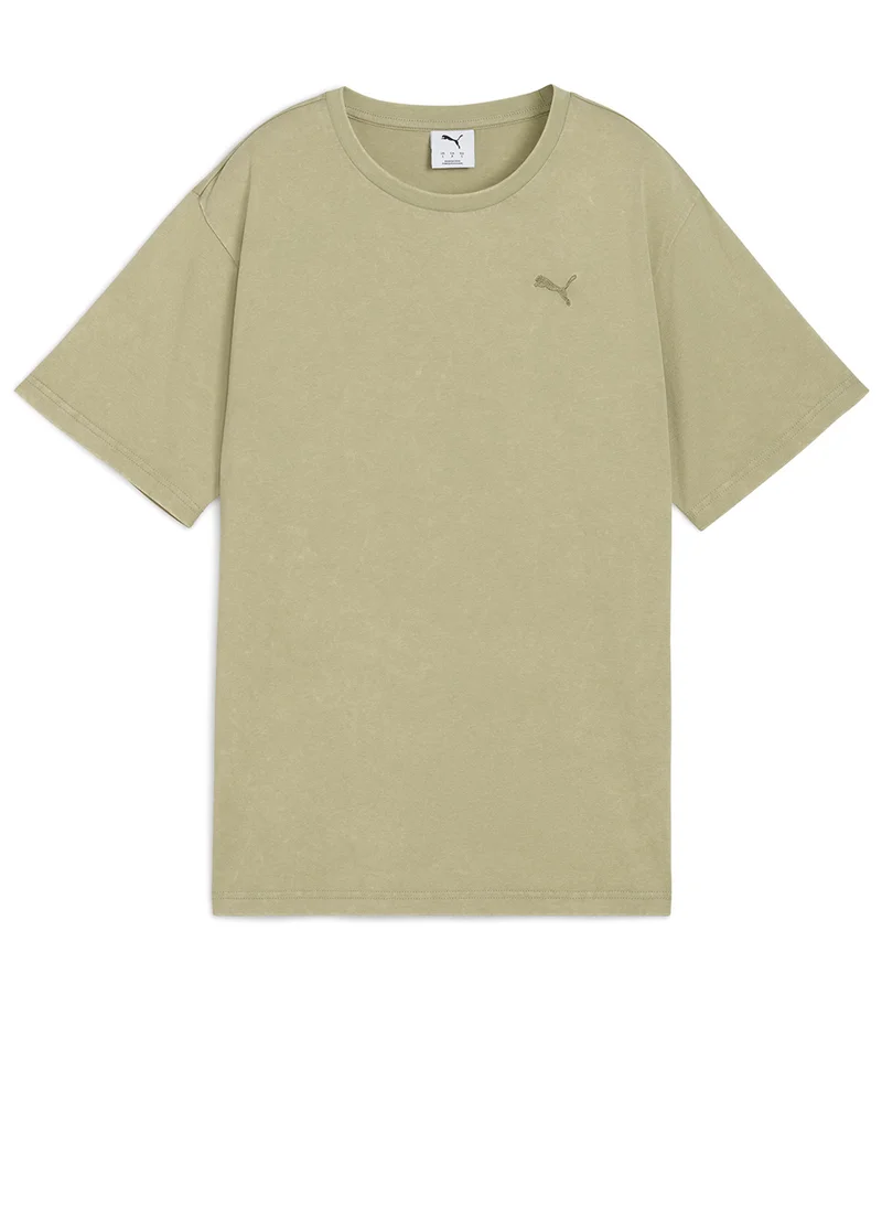 بوما Elevated Essentials Acid Wash Women's Tee