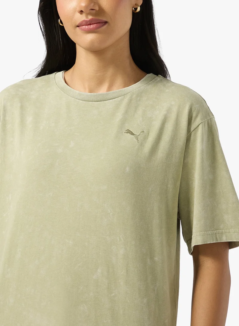 PUMA  Elevated Essentials Acid Wash Women's Tee for Women | Best Price UAE