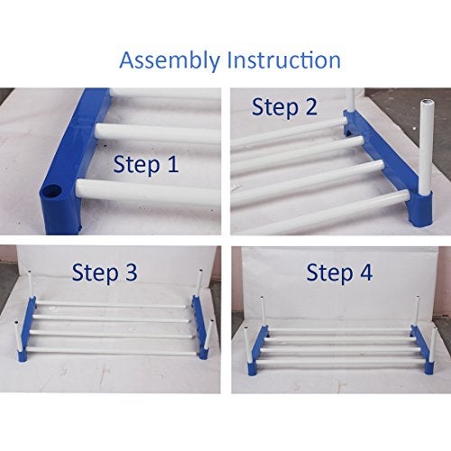 Ebee 12 Pairs plastic Shoe Rack (Blue, 6 Shelves) - Image 2