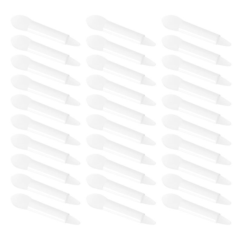 30pcs Double-ended Silicone Lipstick and Lip Balm Applicator Brushes Semi- Cosmetic Lip Makeup Tools for Travel and Daily Use - Image 1