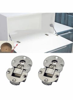 Y&D 2Pack Folding Table Hinge 1/4in 90° Adjustable Concealed for Cupboard Cabinet Furniture Doors Hinges Door Hardware  - Image 3