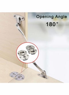 Y&D 2Pack Folding Table Hinge 1/4in 90° Adjustable Concealed for Cupboard Cabinet Furniture Doors Hinges Door Hardware  - Image 4