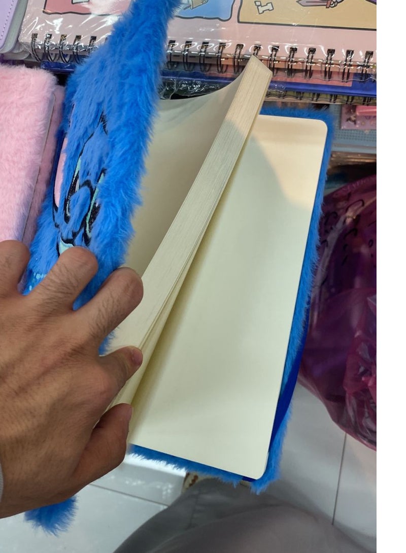 Stitch Plush Notebook | Cute Cartoon Design | Unlined White Pages for Free Writing & Drawing | Stylish Diary for Kids & Adults | Perfect as School Gift or Personal Journal - Image 2