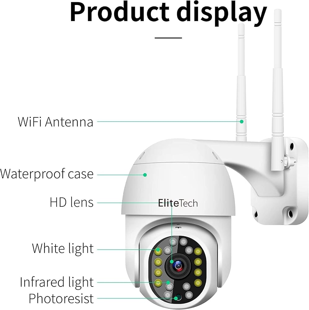 إليت تيك Elitetech Outdoor Ptz Security Camera
