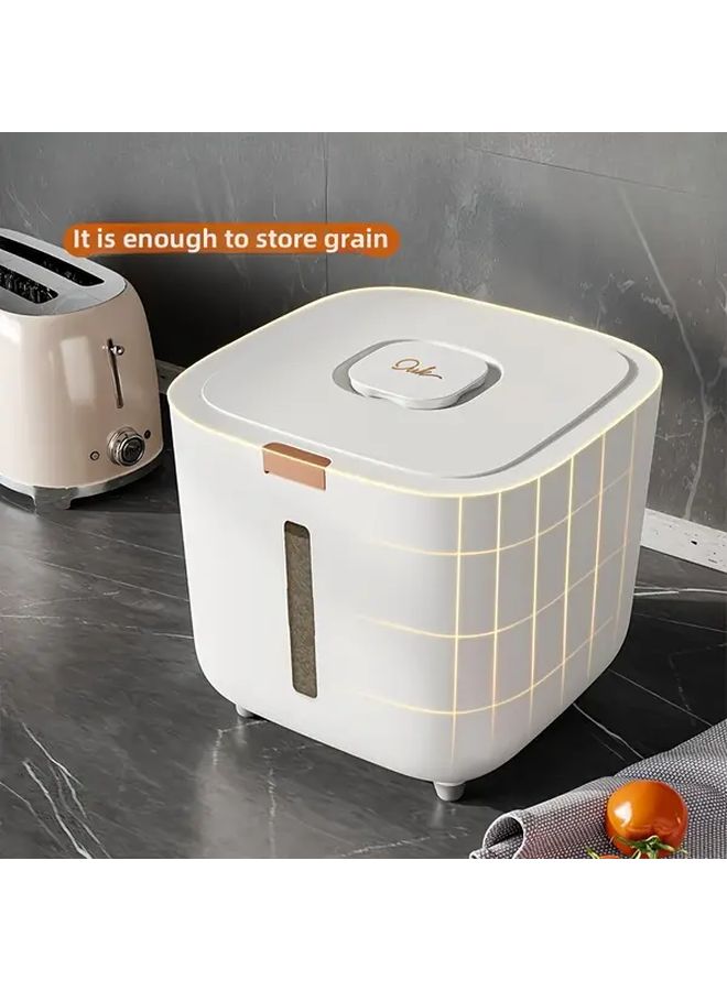 Large 22.05LB Airtight Food Storage Container with White Lid Heavy Duty Plastic - Image 3