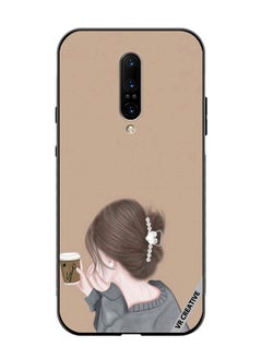 Protective Case Cover For OnePlus 7 Pro Sipping Design Multicolour
