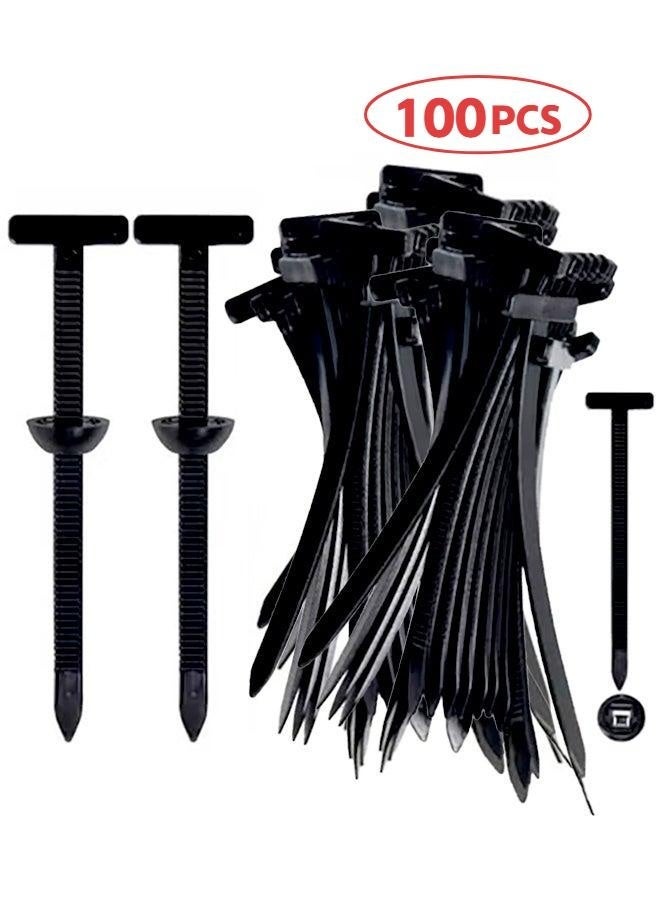 100pcs Heavy-duty Self-locking Nylon Cable Ties - Multi-purpose Plastic Cable Ties for auto repair, office, and outdoor use, including storage racks, auto repair accessories, multi-functional design, nylon cable ties Multi - purpose plastic cable tie buckle tool for daily car repair - Image 1