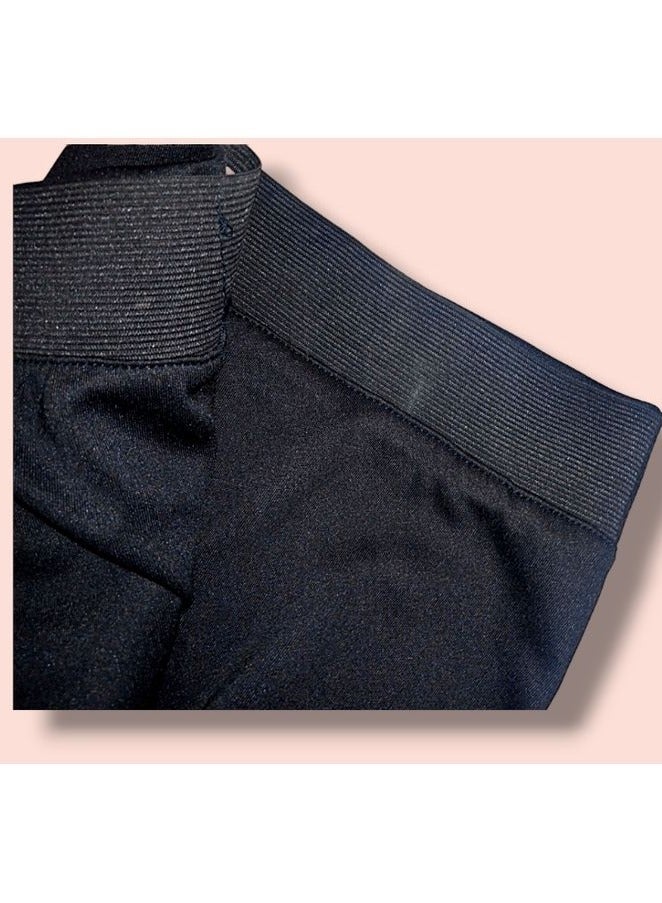 Girls Black Leggings Pants size 32  - Image 3