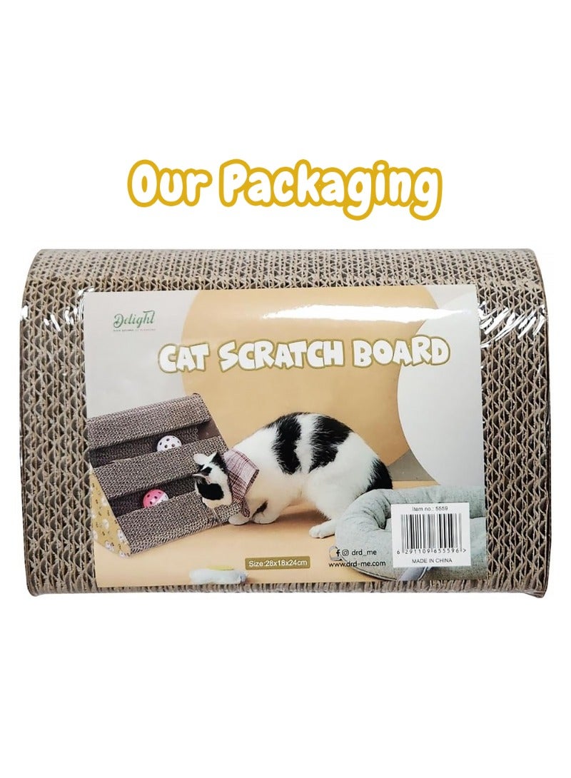 Delight Cat Scratch Board With Ball 1Pc - Image 2