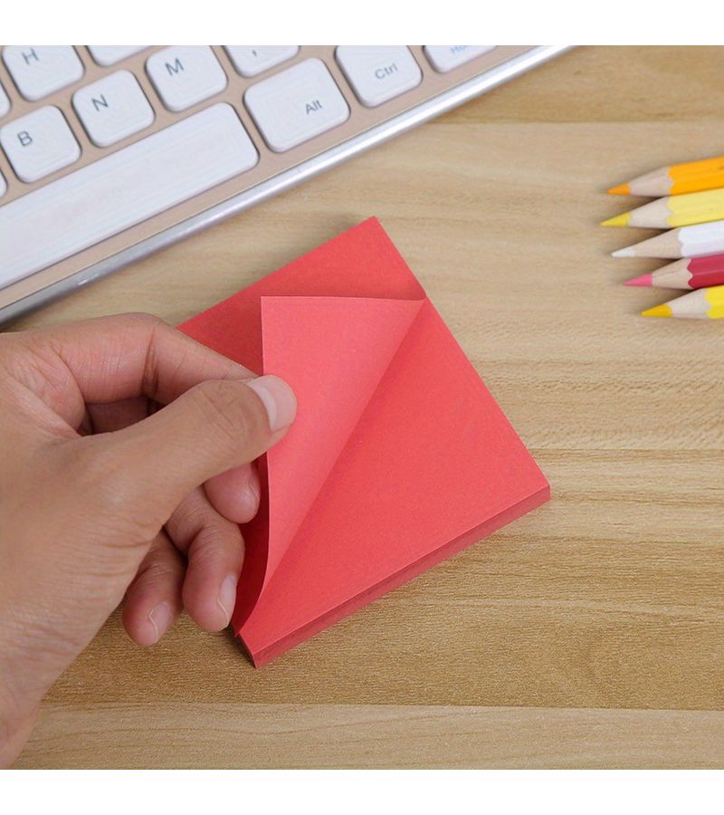 600 Pcs Vibrant Assorted Colors Sticky Notes Pad For Office School Note Taking And Reminders - Image 5