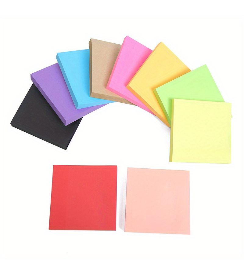 600 Pcs Vibrant Assorted Colors Sticky Notes Pad For Office School Note Taking And Reminders - Image 2