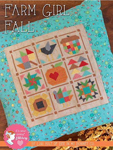 Lori Holt Cross Stitch Pattern - Farm Girl Fall - ISE401 - 602573579251 - Image 3