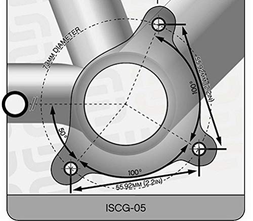 DECKAS Chain Guide ISCG 05 Mount 7075 Aluminium Alloy Mount Bike Chain Guard MTB Bicycle Chain Protector 30-40T (Black) - Image 5