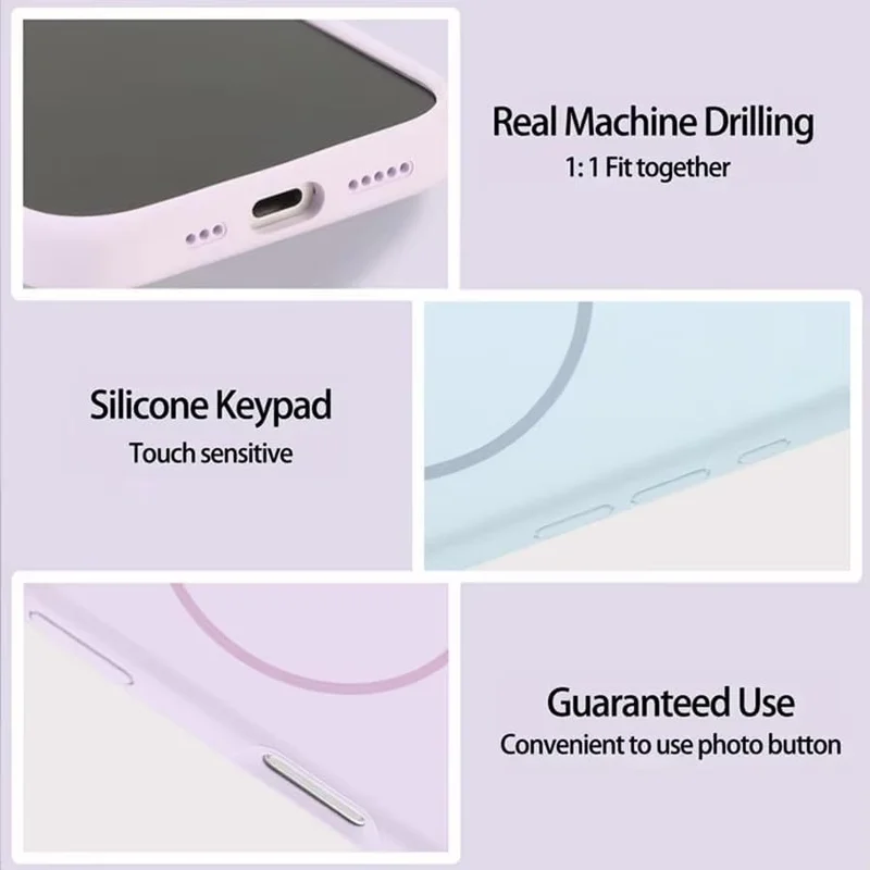 Mobcos Mobcos iPhone 17 Navy Blue Mobcos iPhone 17 Navy Blue Luxury Magnetic Compatible for iPhone Series – Shockproof, Slim Fit, Soft-Touch Protective Cover with Magnetic Wireless Charging Support  | Best Price UAE