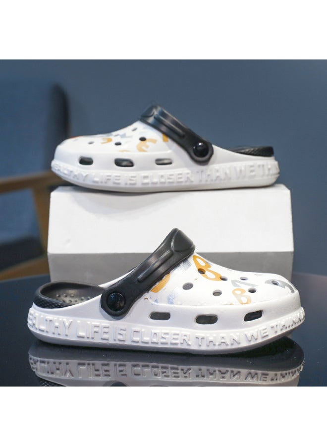 سمر صنادل كروكس صيفية للأطفال أولاد، صنادل منزلية في الهواء الطلق مقاومة للانزلاق بنعل ناعم، صنادل شاطئية كبيرة للأطفال، صنادل داخلية للأطفال - Image 1