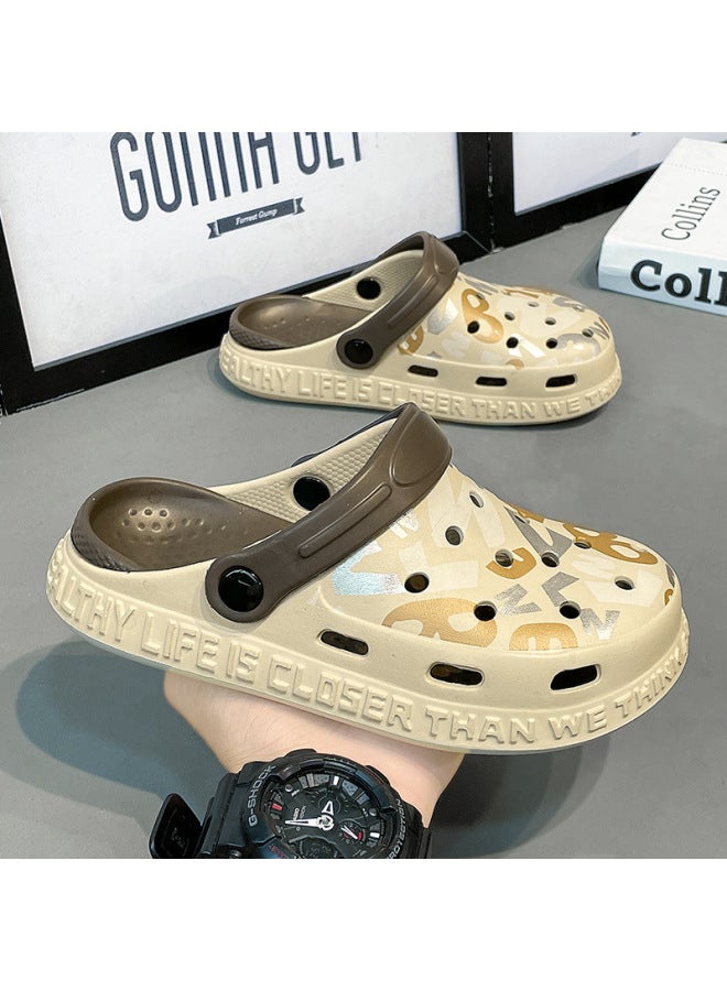 سمر صنادل كروكس صيفية للأطفال أولاد، صنادل منزلية في الهواء الطلق مقاومة للانزلاق بنعل ناعم، صنادل شاطئية كبيرة للأطفال، صنادل داخلية للأطفال - Image 3