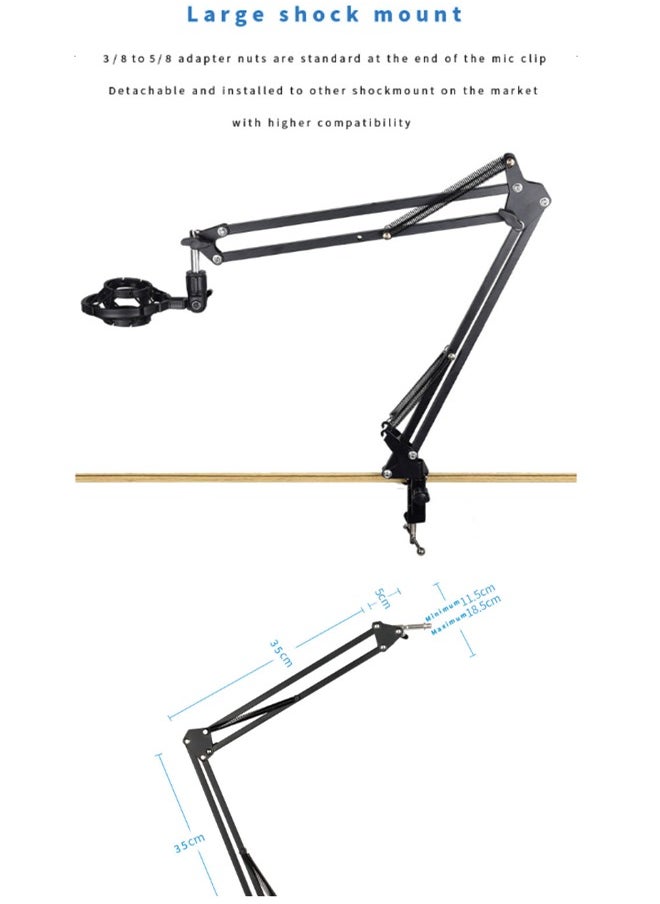 ماركة غير محددة - حزمة معدات البودكاست، حزمة ميكروفون البودكاست BM800 مع مغير الصوت V8s، حزمة استوديو تسجيل الميكروفون المكثف للبث المباشر والغناء والكمبيوتر المحمول TikTok YouTube - Image 1