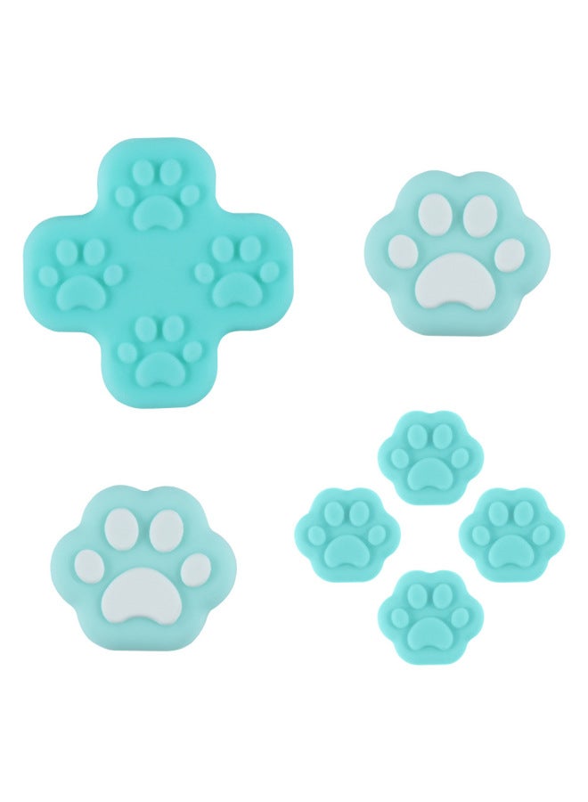 AMOGMO Suitable Switch Handle Silicone Non-slip Game Rocker Protection Special-shaped Cat Claw Ns Cross Key Sticker-Product Color:Combination 3 Does Not Support Returns Or Exchanges  - Image 1
