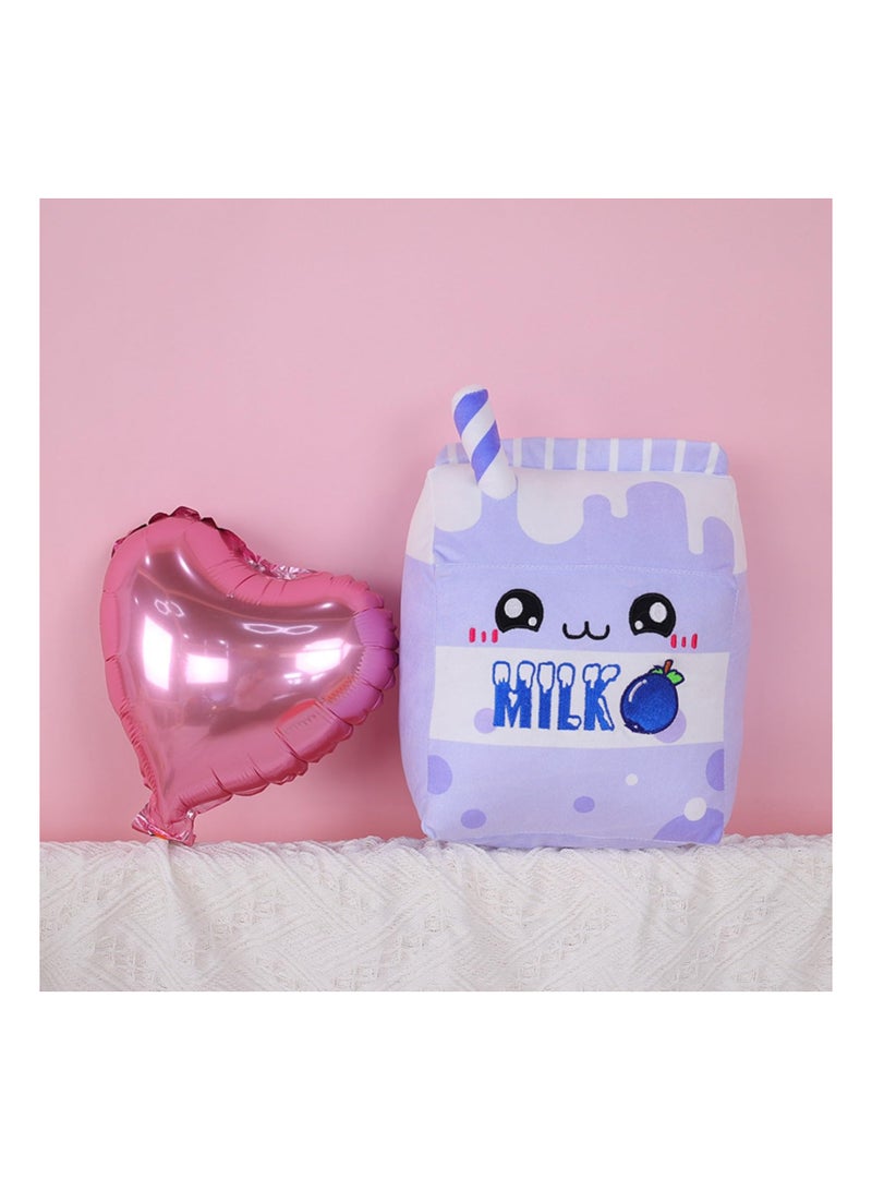 SYOSI Grape Milk Plush Pillow Fruit Tea Cup Stuffed Animal Toys Kawaii Plushie Cartoon Food Shaped Soft Doll Home Hugging Gifts for Kids Purple 9.8In - Image 4