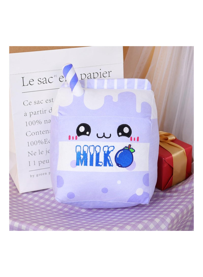 SYOSI Grape Milk Plush Pillow Fruit Tea Cup Stuffed Animal Toys Kawaii Plushie Cartoon Food Shaped Soft Doll Home Hugging Gifts for Kids Purple 9.8In - Image 3