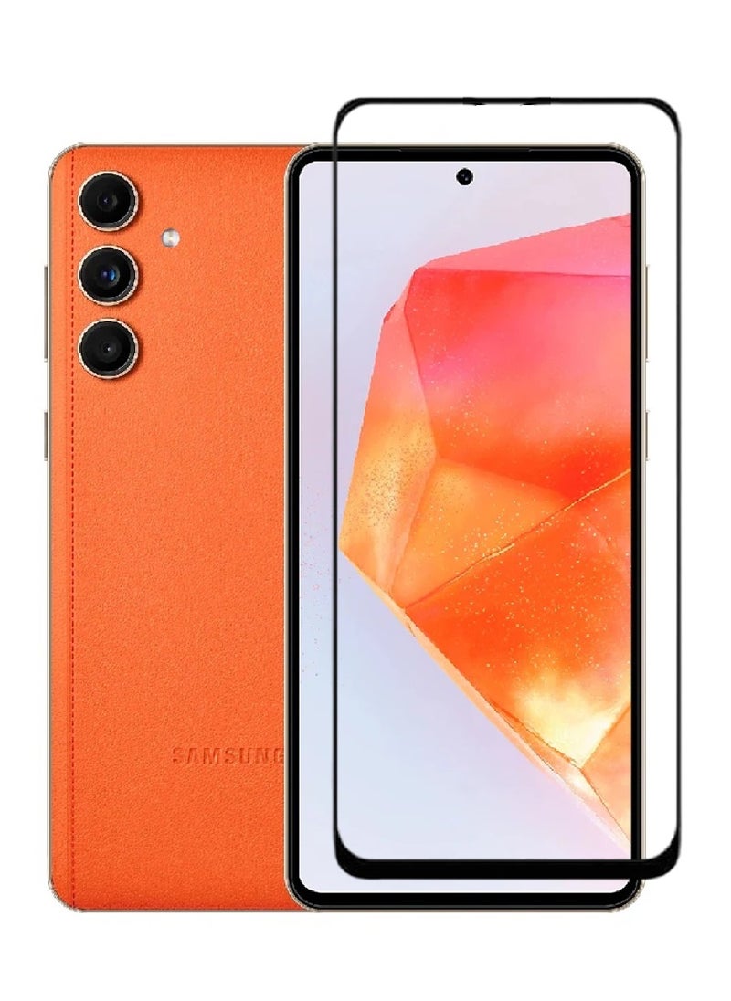 AINA Tempered Glass Screen Protector 5D Designed For Samsung Galaxy C55 Full Glue Edge to Edge Full Screen Coverage And Bubble Free - Image 1