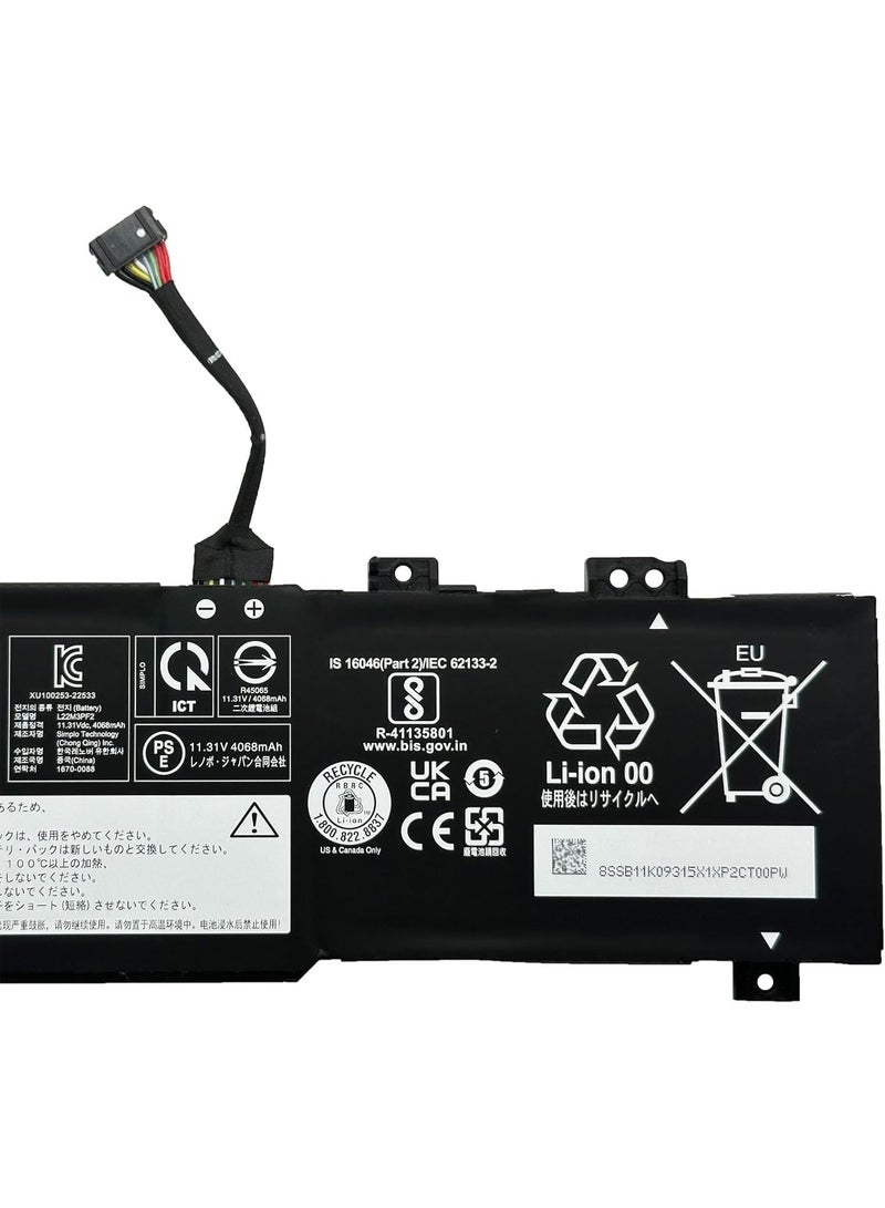 Terabyte بطارية لابتوب بديلة 47Wh L22X3PF2 L22C3PF2 متوافقة مع Len.ovo V14 V15 G4 AMN IAN G5 IRL Idea Pad Slim 3 14ABR8 15ABR8 16ABR8 15AMN8 14IRU9 5 Light L22B3PF2 L22D3PF2 L22M3PF2 L23D3PF0 - Image 5