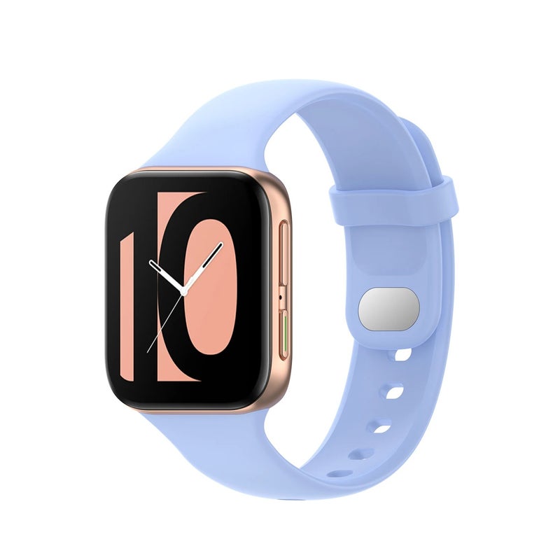 Bluejw Silicone Sport Replacement Watch Band for Oppo Watch 41mm 46mm, Soft Rubber Wrist Strap Bracelet - Image 2