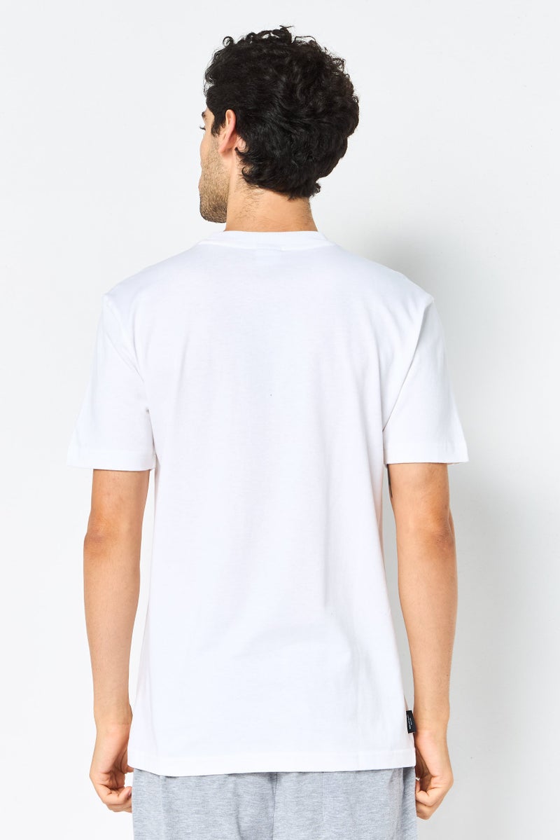 PUMA تي شيرت رجالي بقصة عادية بأكمام قصيرة، أبيض - Image 4