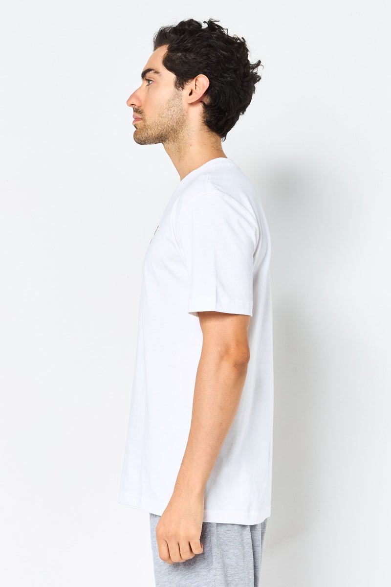 PUMA تي شيرت رجالي بقصة عادية بأكمام قصيرة، أبيض - Image 3