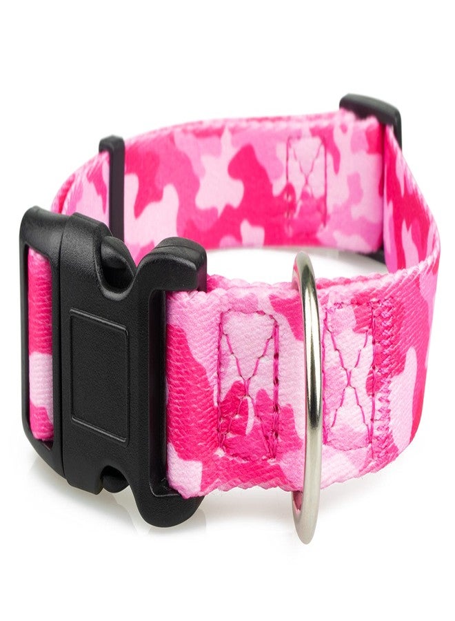 Limeloot Pink Camo Dog Collar for Female and Male Dogs, Medium - Image 3