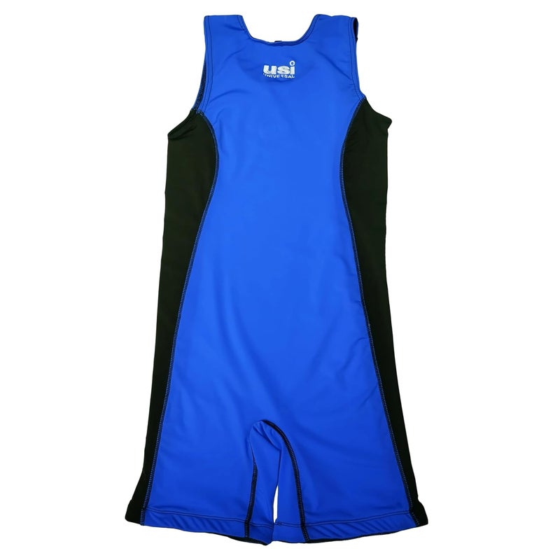USI UNIVERSAL Wrestling Suit Costume Dress For Women, (Blue, Size M) Wrestling Singlet With Nylon Elastane Fabric 210 Gsm, Irritation Free Flat Lock Seam, Grip Elastic On Bottom Hole - Image 4