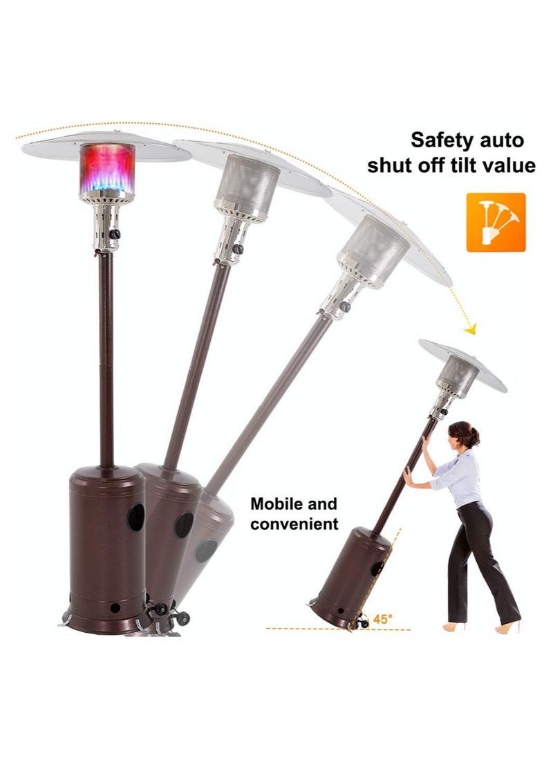 Patio Bronze Garden Outdoor Patio Heater Propane Standing LP Gas Steel w/accessorie  - Image 2