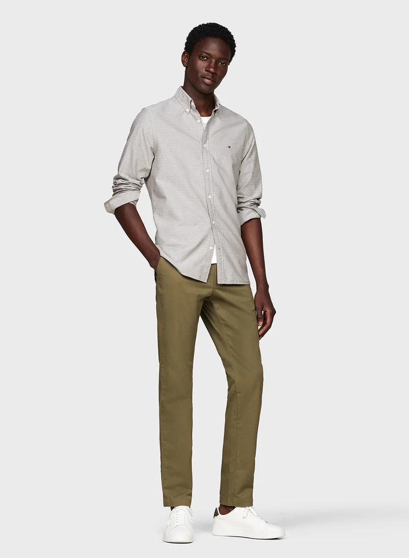TOMMY HILFIGER Oxford Dobby Button Down Regular Fit Shirt