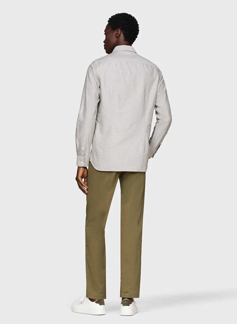 TOMMY HILFIGER Oxford Dobby Button Down Regular Fit Shirt