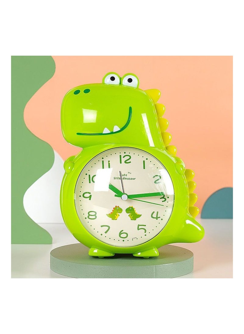 KUYING Students Use Bedside Mute Multifunctional Cute Cartoon Talkative Music Creative Children Alarm Clock 