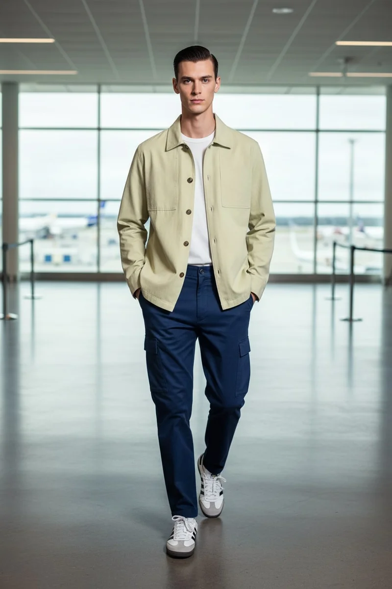 NOBERO Nobero Classic Button Down Shacket | Men’s Shacket (Shirt Jacket) | Regular Fit | Structured Warm Fabric | Button-Down Layering Essential | Utility Pockets for Everyday Carry