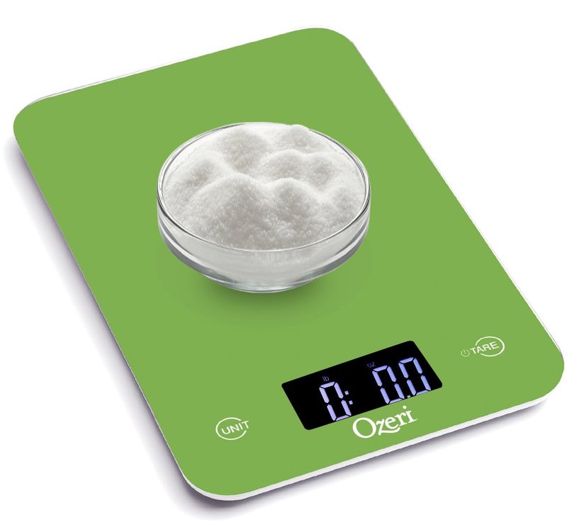 Ozeri Touch Professional Tempered Glass Digital Kitchen Scale, Lime Green - Image 5
