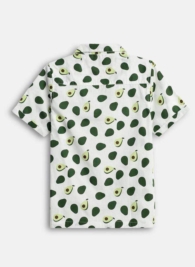 Bonkids Regular Long Sleeve Printed Cotton Shirt For Boys 100 % Cotton  - Image 2