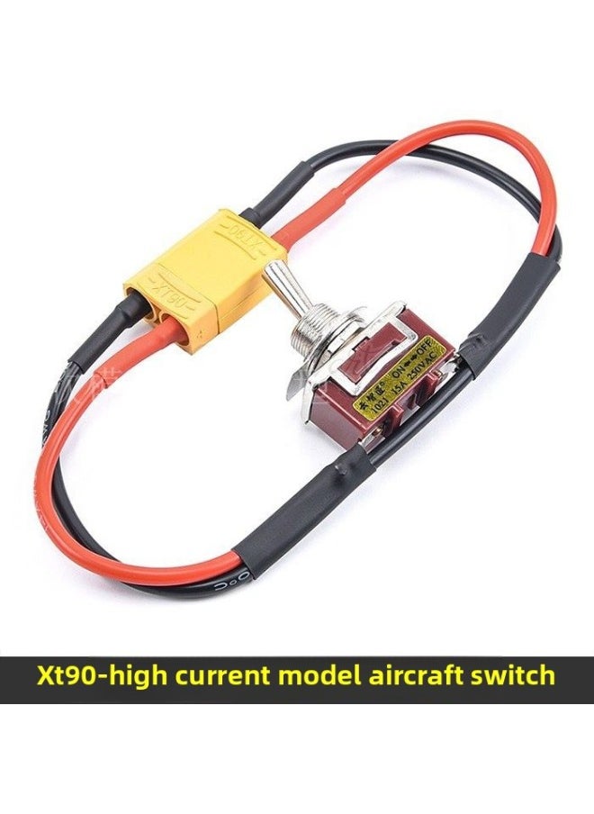ماركة غير محددة - نموذج طائرة كبير ببطارية Esc Amassxt60 Xt90 T مزود طاقة إضافي بتيار عالٍ ومفتاح حمل عالي - اللون: Xt90 مفتاح كبير - المواصفات: قطعة واحدة مع سلك 30 سم - Image 1
