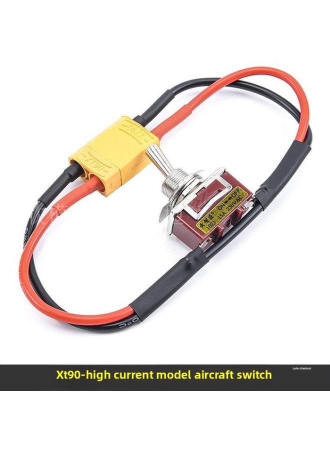 ماركة غير محددة - نموذج طائرة كبير ببطارية Esc Amassxt60 Xt90 T مزود طاقة إضافي بتيار عالٍ ومفتاح حمل عالي - اللون: Xt90 مفتاح كبير - المواصفات: قطعة واحدة مع سلك 30 سم - Image 1