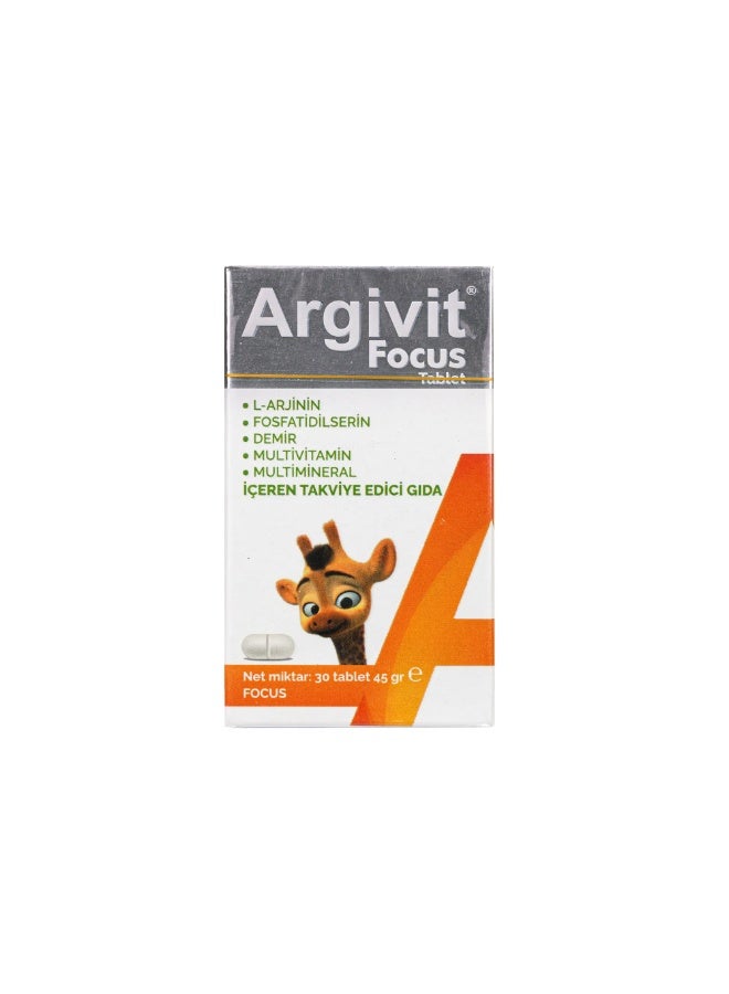 Argivit Focus Multivitamin to Increase Height and Concentration – 30 Tablets - Image 2