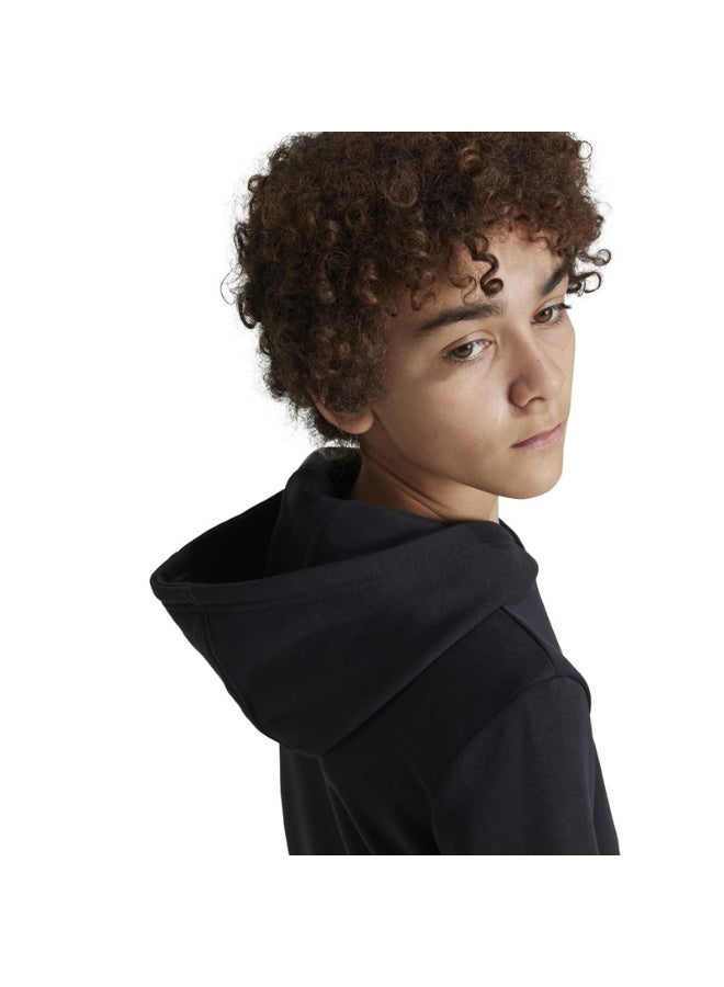 Adidas TREFOIL HOODIE Black Originals Kids SWEATSHIRTS  - Image 4