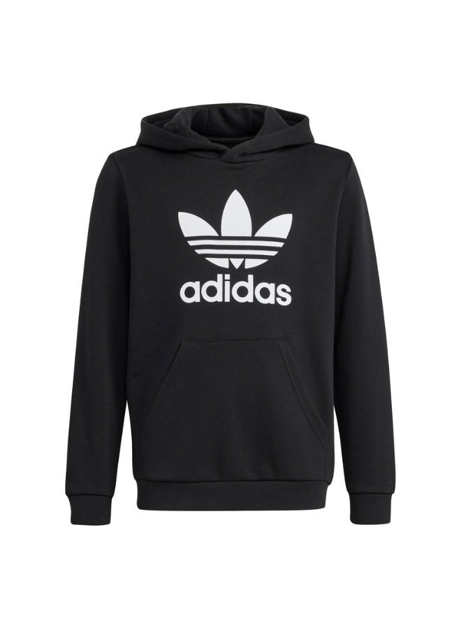 Adidas TREFOIL HOODIE Black Originals Kids SWEATSHIRTS  - Image 1